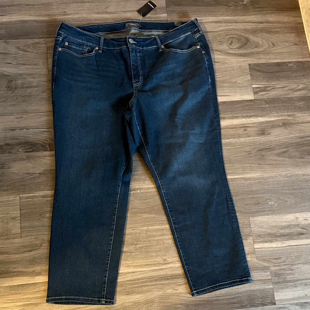 Torrid Dark Blue Straight Leg Jeans 24 TALL